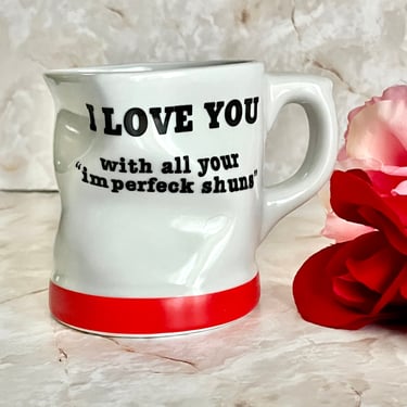 I Love You Vintage Coffee Mug, Kitschy Humor, Coffee Cup, Sarcastic Wit, Home Decor, Gift Idea 