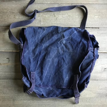 Bleu De Travail Work Bag, Indigo Blue, Backpack Rucksack Travel Camping Hiking School Bag 