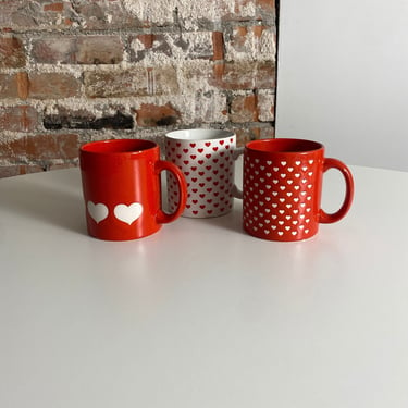 Vintage Heart Mugs - Sold Separately 