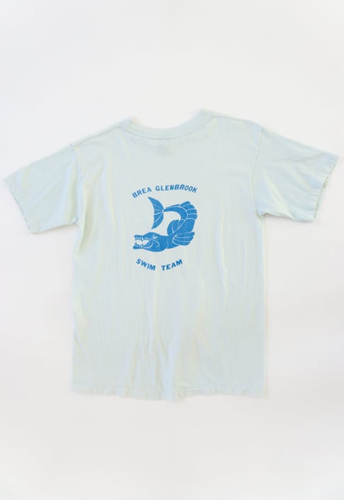 Vintage Light Blue Swim Team T-shirt