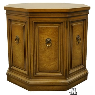 WEIMAN FURNITURE Capri Collection Italian Neoclassical Tuscan Style Octagonal Storage Accent End Table 