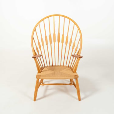 Hans Wegner JH50 "Peacock Chair" in Oak and Teak 