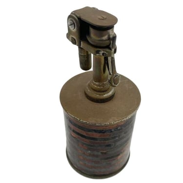Black Enamaled Cylinder Table Lighter,Circa 1930 