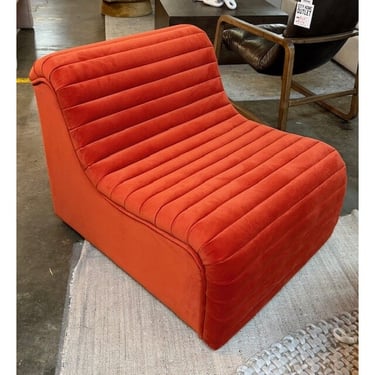 Modern Chair in Rust Orange