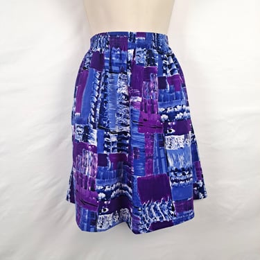 Vintage 90s Purple Abstract Shorts 