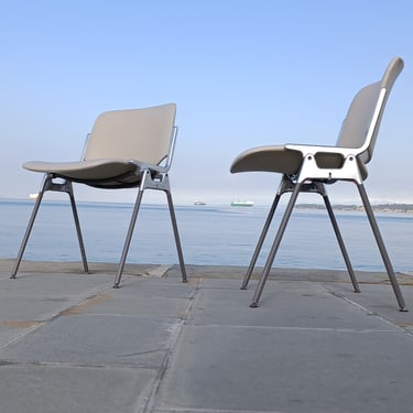 Set of 2 Chairs DSC 106 / Anonima Castelli Italy / design by Giancarlo Piretti / 1965 / Vintage / mid-century/ modern 