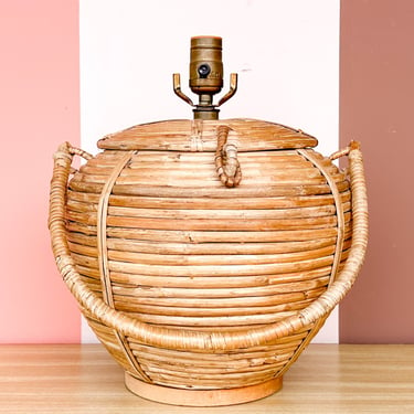 Pencil Reed Rattan Lamp