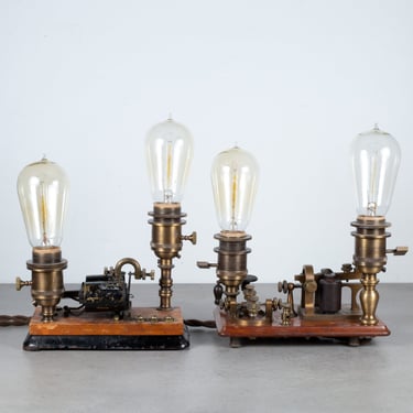 19th c. Industrial Morris Code Lamps c.1881