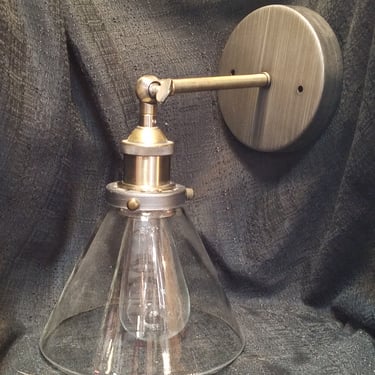 Glass Cone Sconce