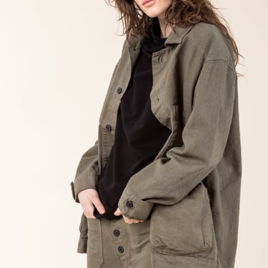 Canvas Task Jacket in Army