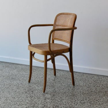 Vintage Thonet Attributed "Prague" Chair by Josef Hoffman for Stending 