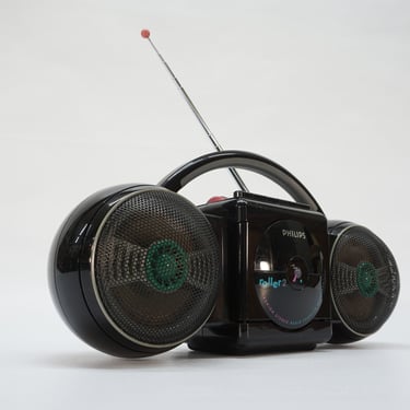1985 Philips D8534 Boombox 25 Watts AM/FM Radio Tape