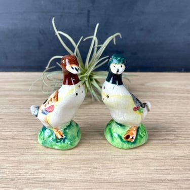 Duck salt and pepper shakers - 1950s vintage 