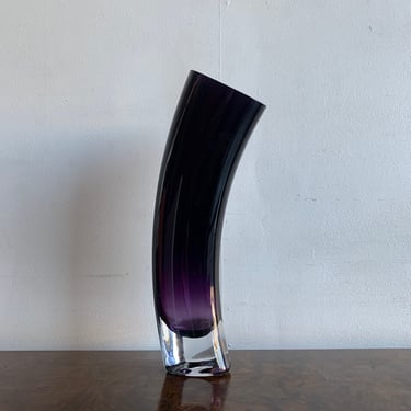 Purple Murano glass vase 