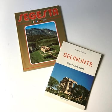 Italian History/Guidebooks from Sicily - vintage pair from Segesta and Selinunte 