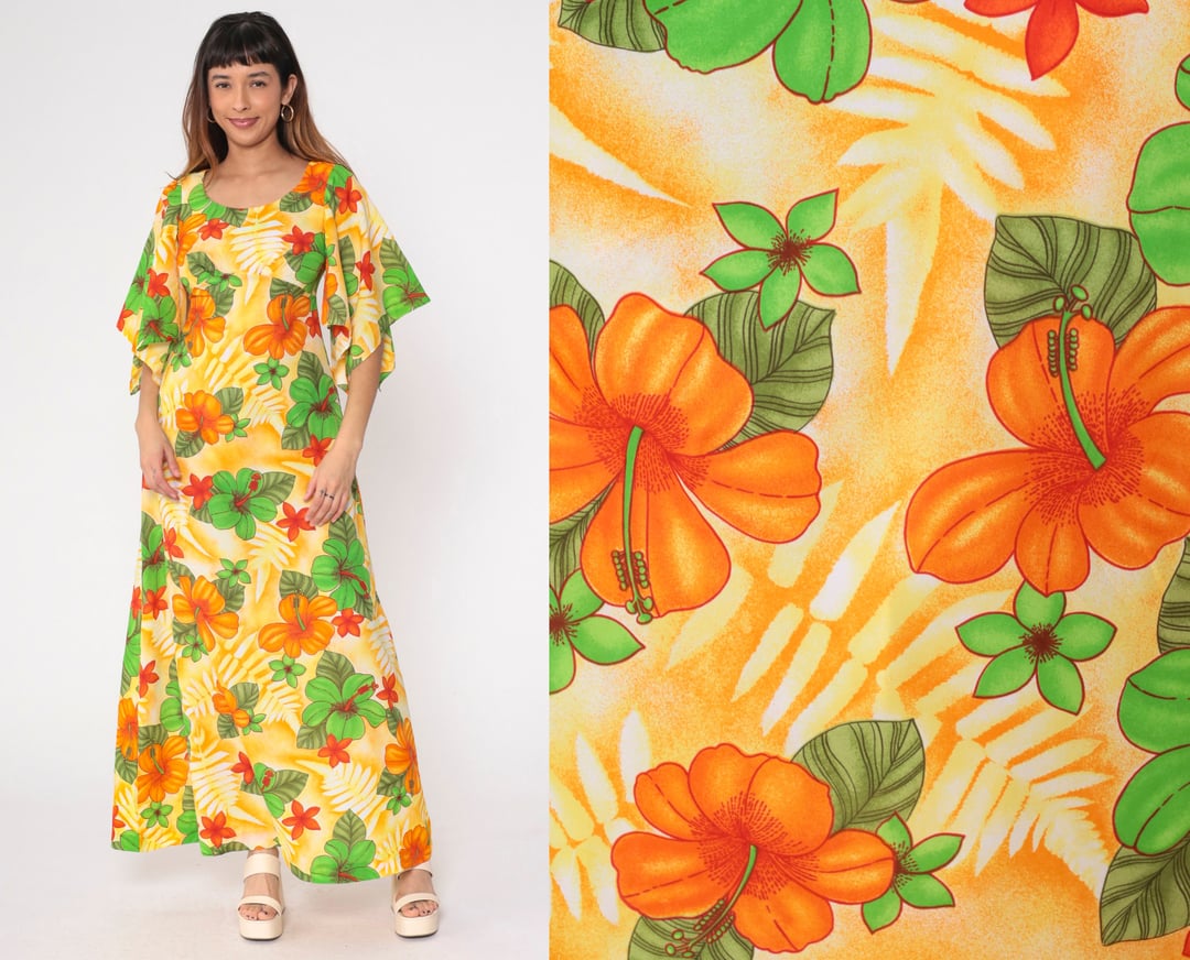 WMNS 70s Style Printed Hidden Pleated Mini Dress - Three
