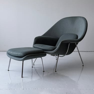 Womb Chair + Ottoman by Eero Saarinen for Knoll