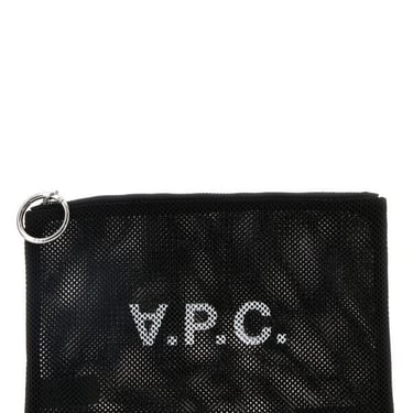 A.P.C. Men Black Mesh Tokyo Pouch