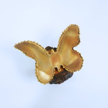 Tiny Signed Curtis Jere (C. Jere) Butterfly Sculpture 