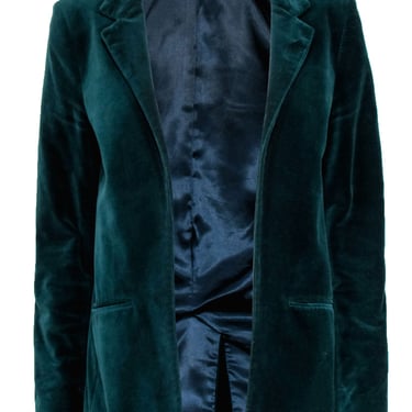 Zadig & Voltaire - Green Velour Blazer Size L Blazer