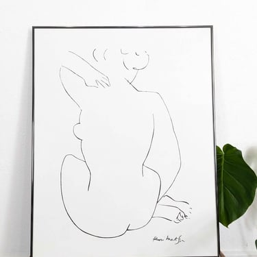 Femme Vue De Dos Print by Matisse