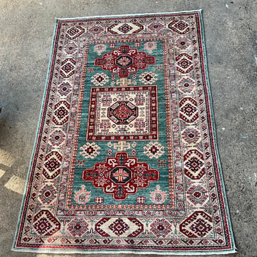 Oriental Rug, Green & Red