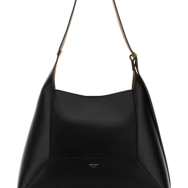 Jimmy Choo Women Black Leather Diamond Shoulder Bag