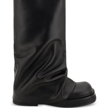 The Attico Women Robin Leather Combat Boots