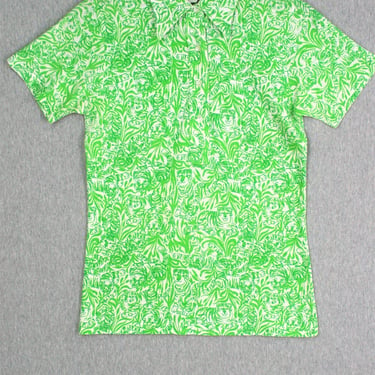 The Lilly - 1970s - Lilly Pulitzer - Sportswear - Tiger - Golf Shirt 