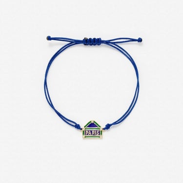 Bracelet Fil Paris Rive Droite - Bleu Or Jaune