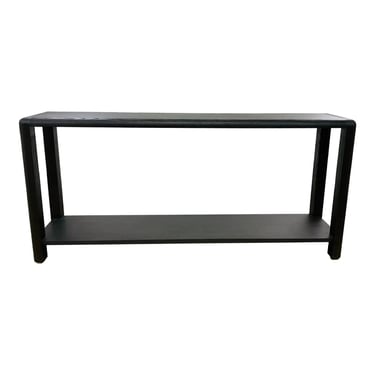 Theodore Alexander Modern Black Wood Horizon Console Table