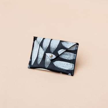 Leather Envelope Wallet - Business Card Holder - Credit Card Holder - Omi Ebony 
