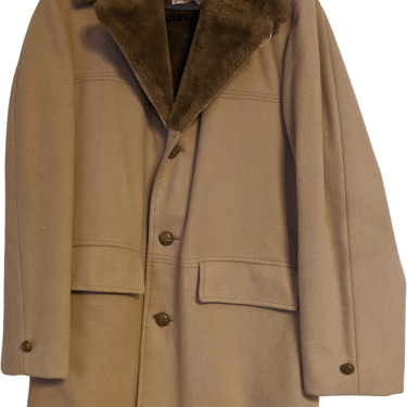 60s Mens Coat Finest Outerwear 38 Faux Sherpa By Vagabond