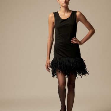 Helmut Lang Knit Fringe Dress