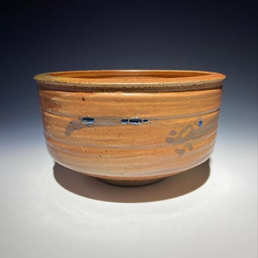 Stoneware Bowl in Shino Glaze by Mark Zamantakis 