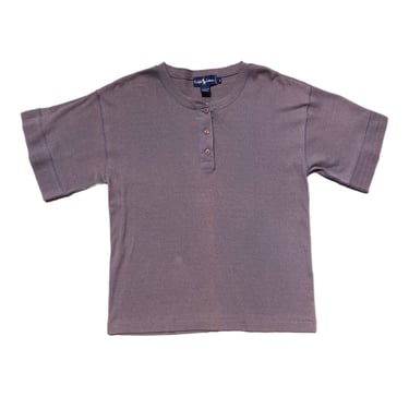(M) Blue Ralph Lauren Polo Henley T-Shirt 081022 JF