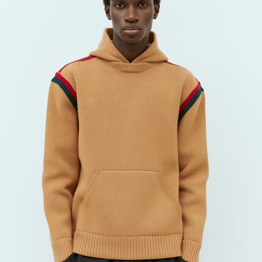 Gucci Men Wool Knit Hooded Sweatshirt