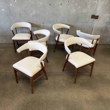 Set of 6 Mid Century Dining Chairs  by Shelby Williams