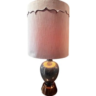 Set of 2 Turqouise/Brass Crackle Finish Table Lamps SS262-10