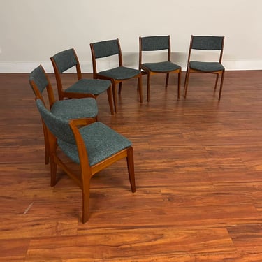Dyrlund Danish Teak Dining Chairs, Set of 6