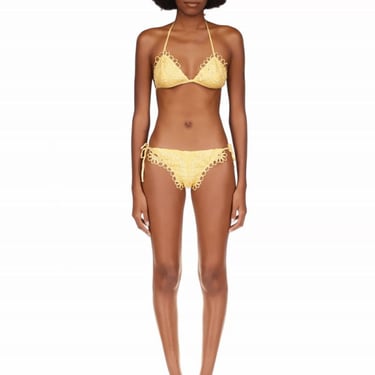 Anna Sui Eyelet Bikini Set - Cantaloupe Multi