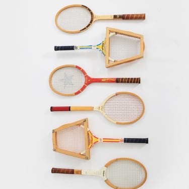 Vintage Rackets wall art gallery wall 