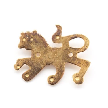 Gold tone sterling animal brooch/pendant 