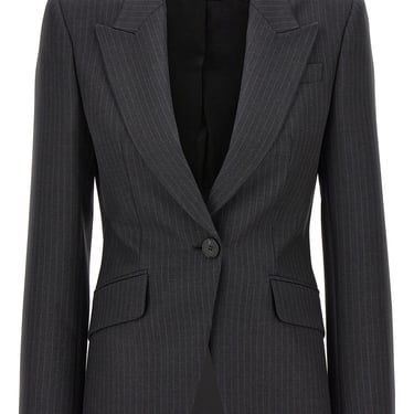 Alexander Mcqueen Women Single-Breasted Pinstripe Blazer