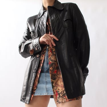 Vintage Midnight Leather Jacket