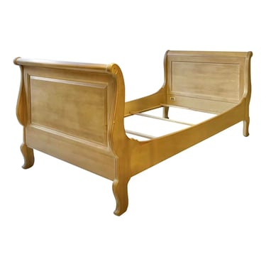 Ethan Allen Country French Sleigh Bed - Twin Size 
