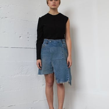 Denim Patch Skort on Garmentory