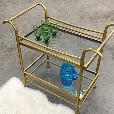 LOCAL PICKUP ONLY ———— Vintage Rolling Bar Cart 
