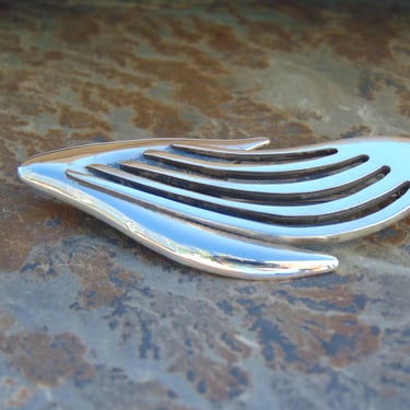 Sigi Pineda ~ Vintage Modernist Sterling Silver Brooch / Pin 