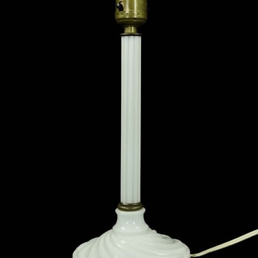 Vintage White Porcelain Table Lamp